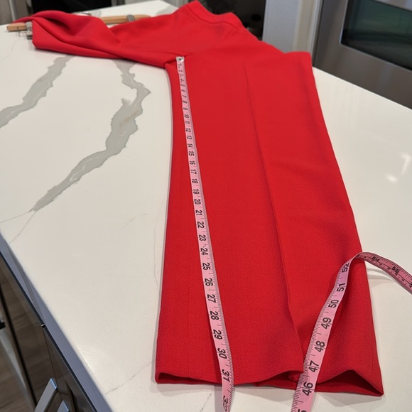Armani Collezioni Vibrant Red dress pants 8 - Picture 8 of 9